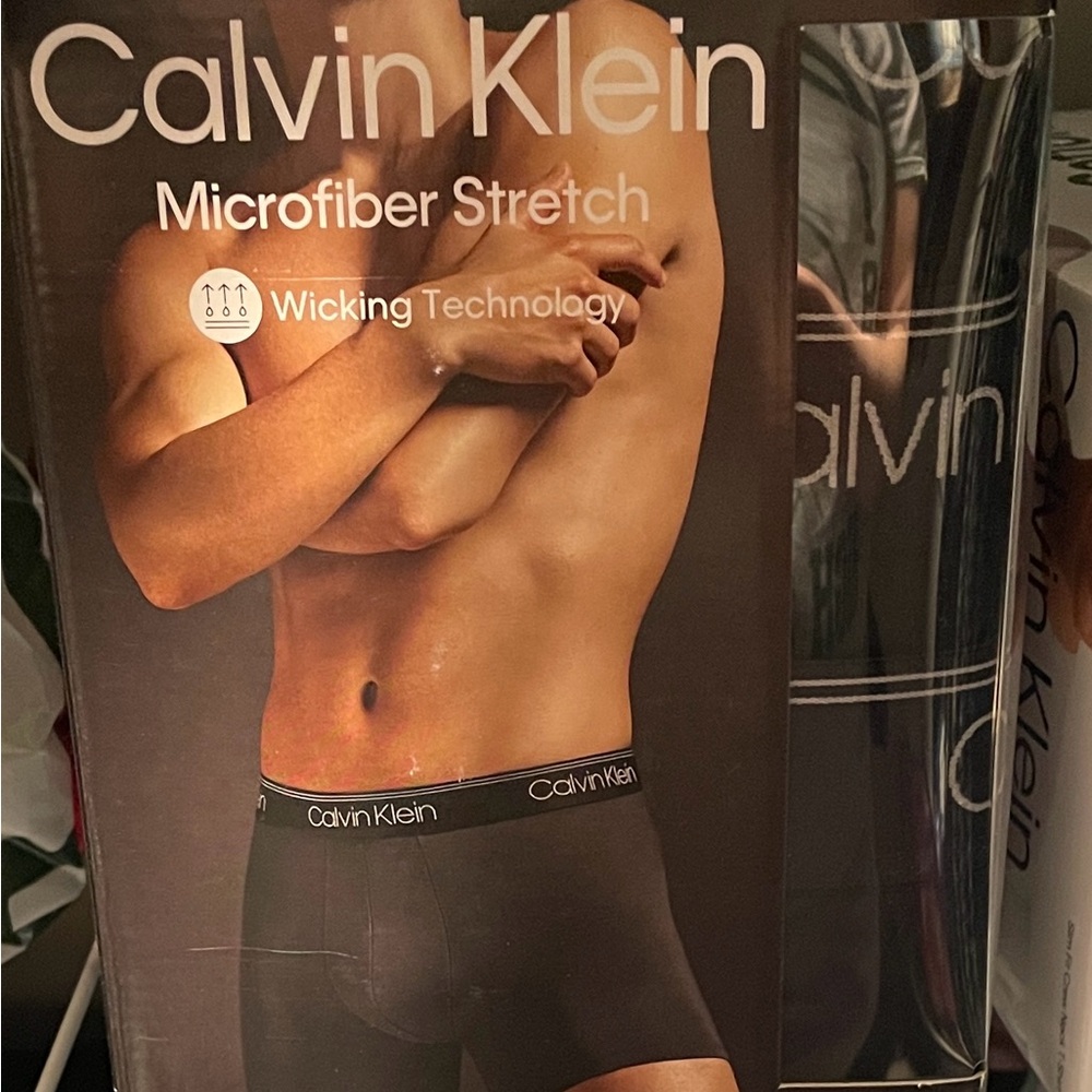 Calvin Klein Men's Black Microfiber Stretch Boxer Briefs 3-Pack